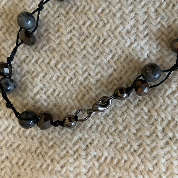 J. Jill Blue/White Swirl Bead 3-Strand Necklace - Picture 2 of 7